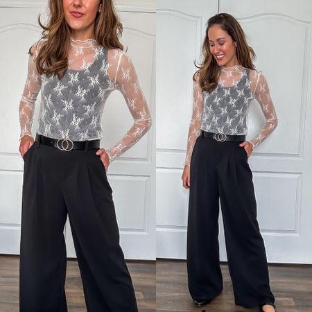 Amazon lace top styled for work! 

Black and white outfit // spring workwear outfit // Amazon fashion finds 

#LTKfindsunder50 #LTKstyletip #LTKworkwear