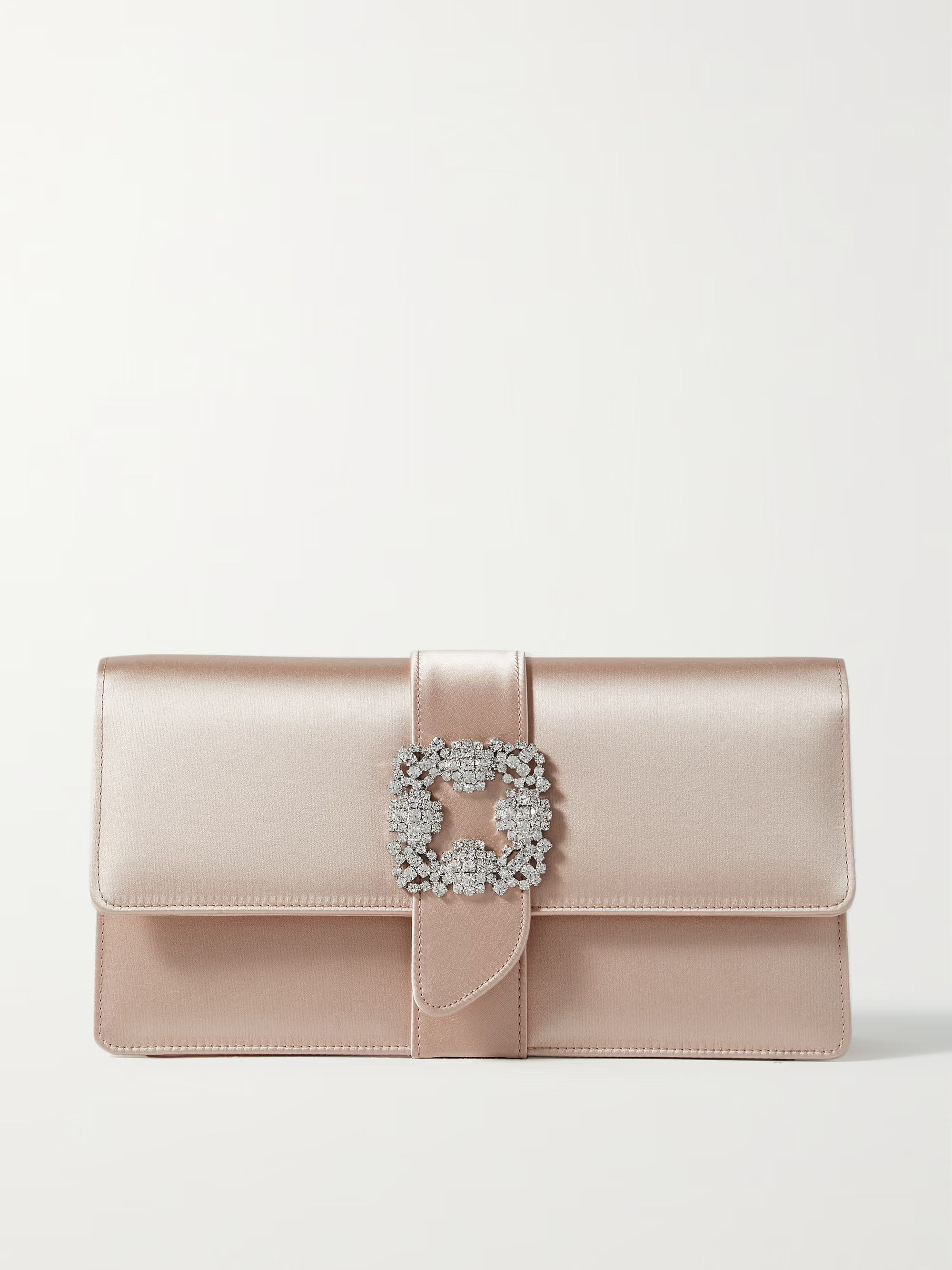 Capri crystal-embellished satin clutch | NET-A-PORTER (UK & EU)