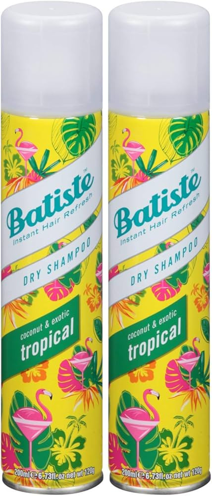 Batiste Dry Shampoo, Coconut and Exotic Tropical, 6.73 Ounce, (Pack of 2) | Amazon (US)