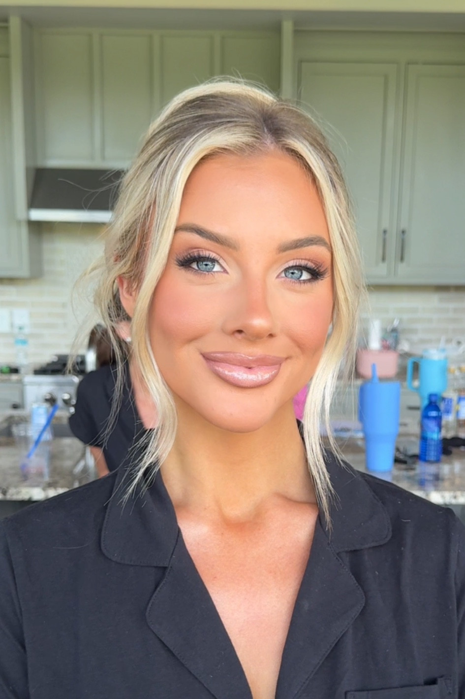 Shop the products used to create this bright + matte bridesmaid glam look on Riley!
