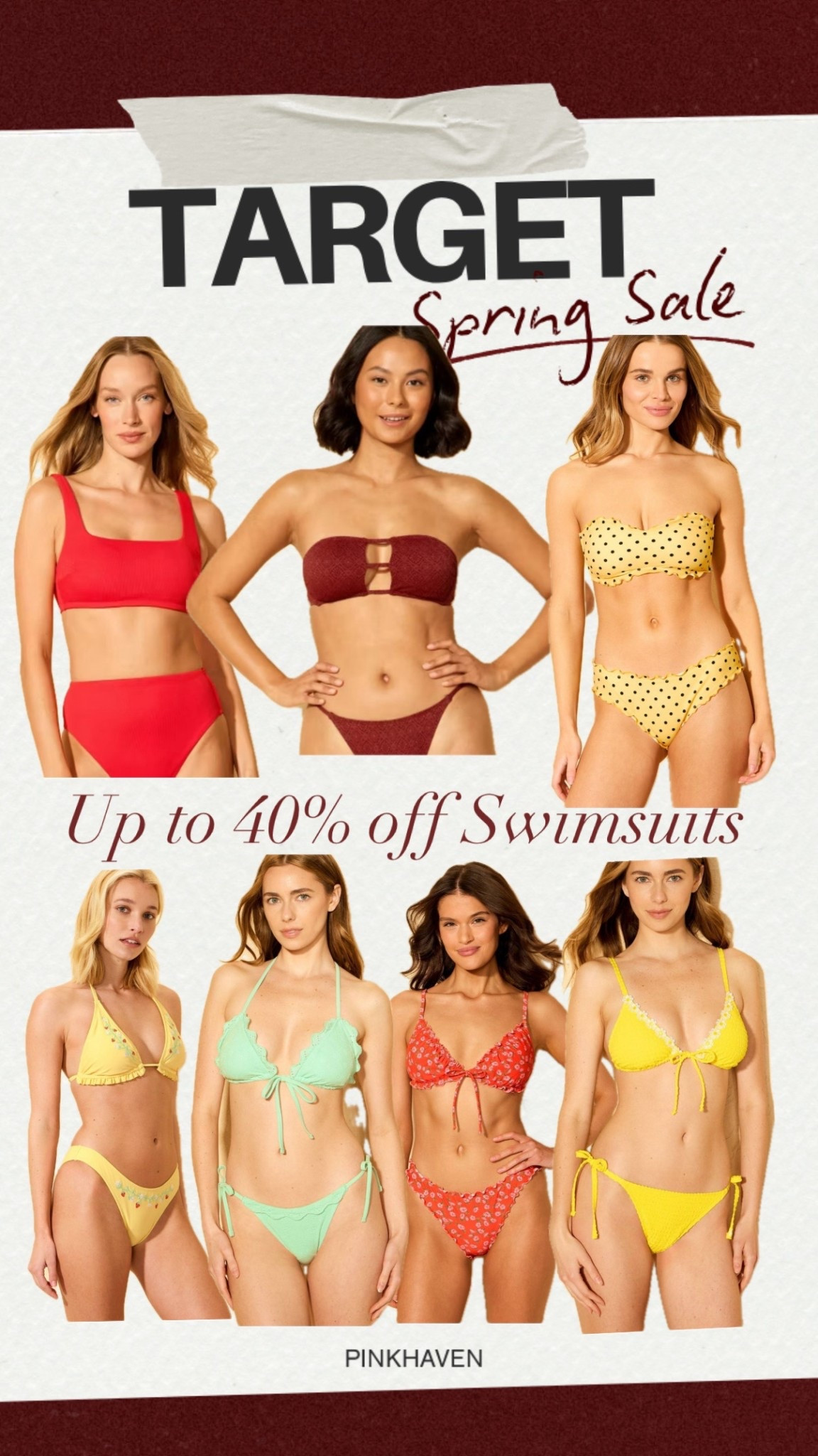 Women’s swim suit sale-Target spring sale up to 40% off swim suits 

#bikini #swimsuits #springsale #sale #spring #summer #bathingsuit #womens #salealert #targetstyle #beach #pool 

#LTKSwim #LTKSaleAlert #LTKSeasonal
