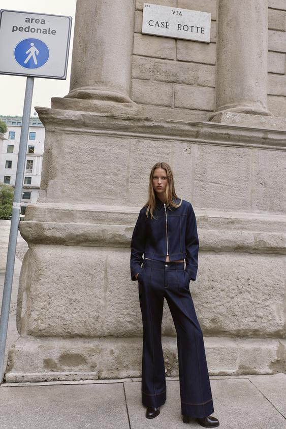 CONTRAST TOPSTITCHING JACKET | Zara US