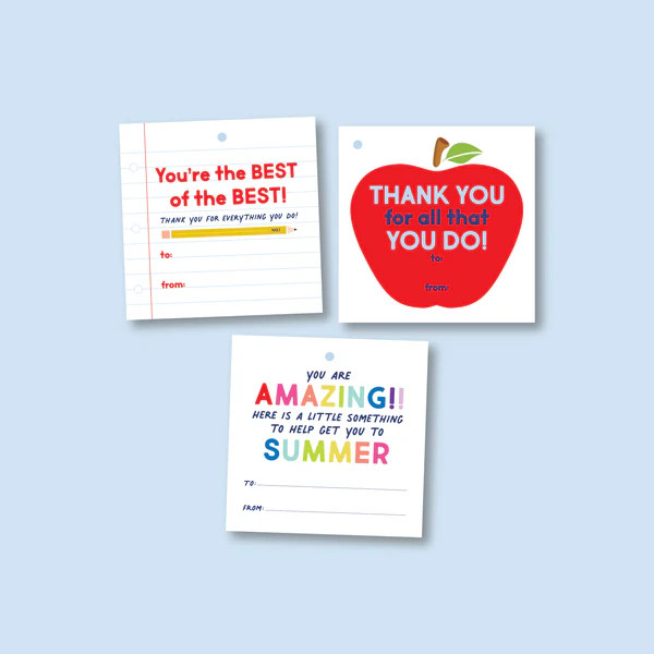 **PRINTABLE** Teacher Appreciation Gift Tags | Joy Creative Shop
