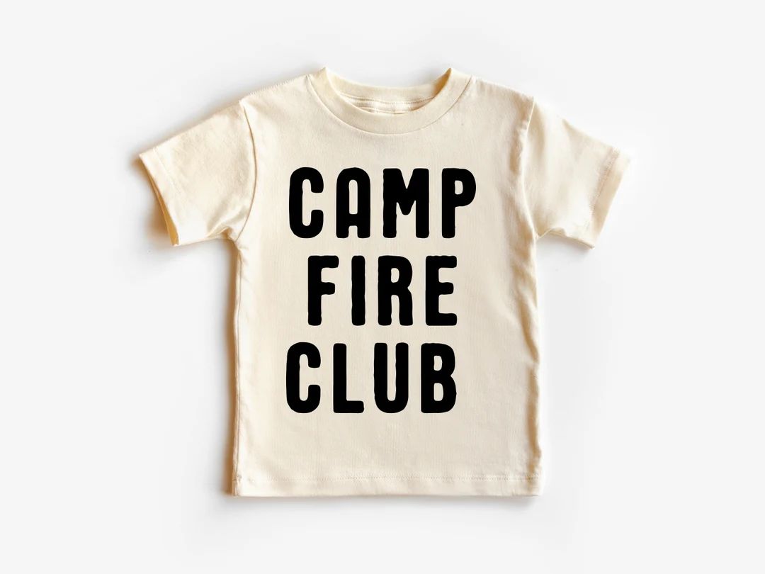Camp Fire Club Tee. Campfire Kids T-Shirt. Youth Camp Shirt. Cute Kid Shirt. | Etsy (US)