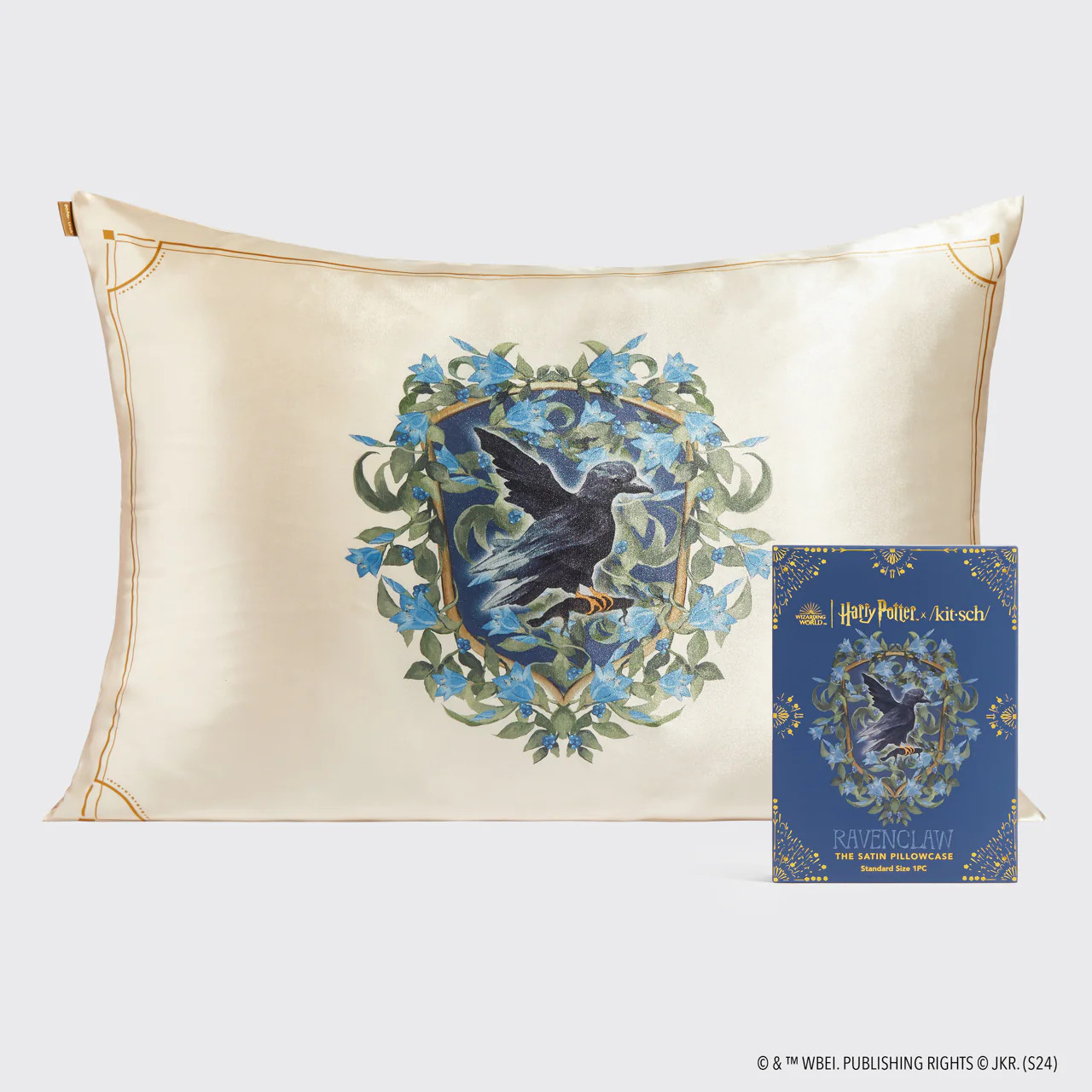 Kitsch x Harry Potter Satin Pillowcase in Ravenclaw | Kitsch