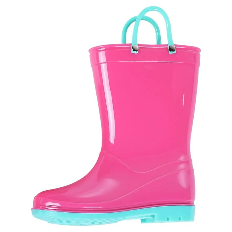 Litfun Toddler Kids Rain Boots for Boys Girls, Size 7 Toddler, Rose Pink | Walmart (US)