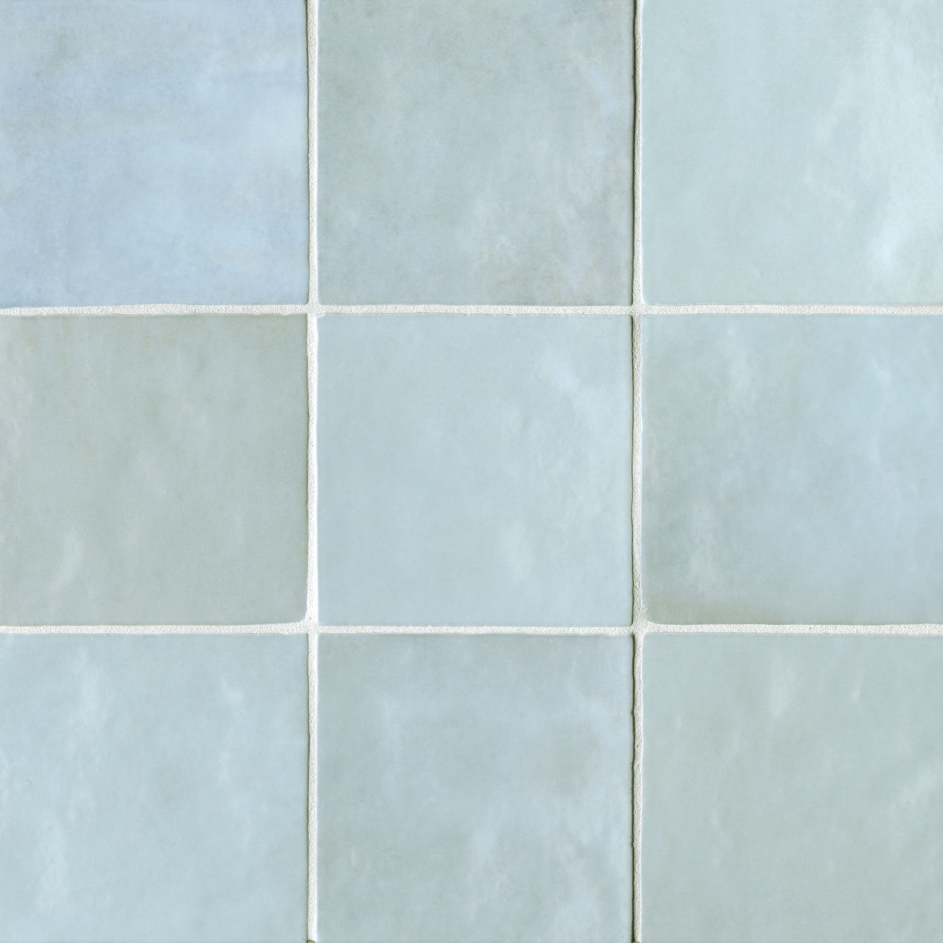 Cloe 5" x 5" Ceramic Tile in Baby Blue | Bedrosians Tile & Stone