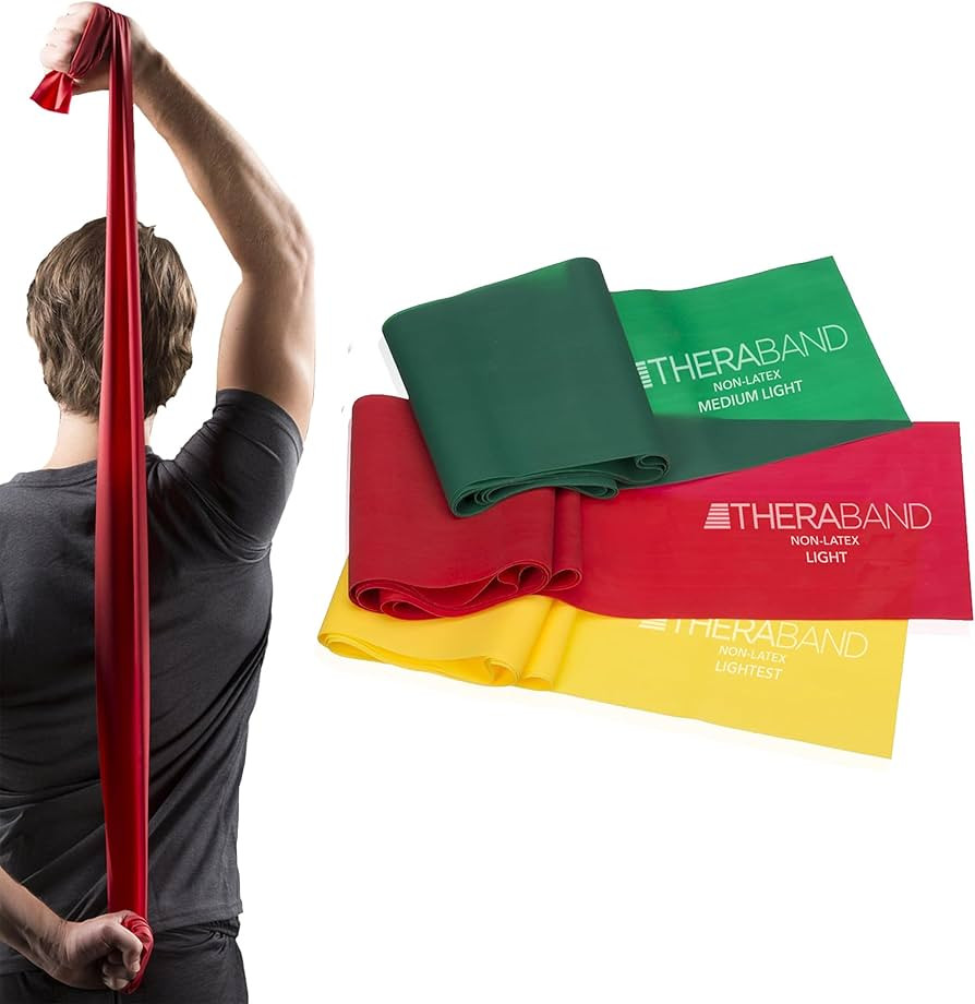 THERABAND Resistance Bands Set, Professional Elastic Band For Upper & Lower Body Exercise, Streng... | Amazon (US)