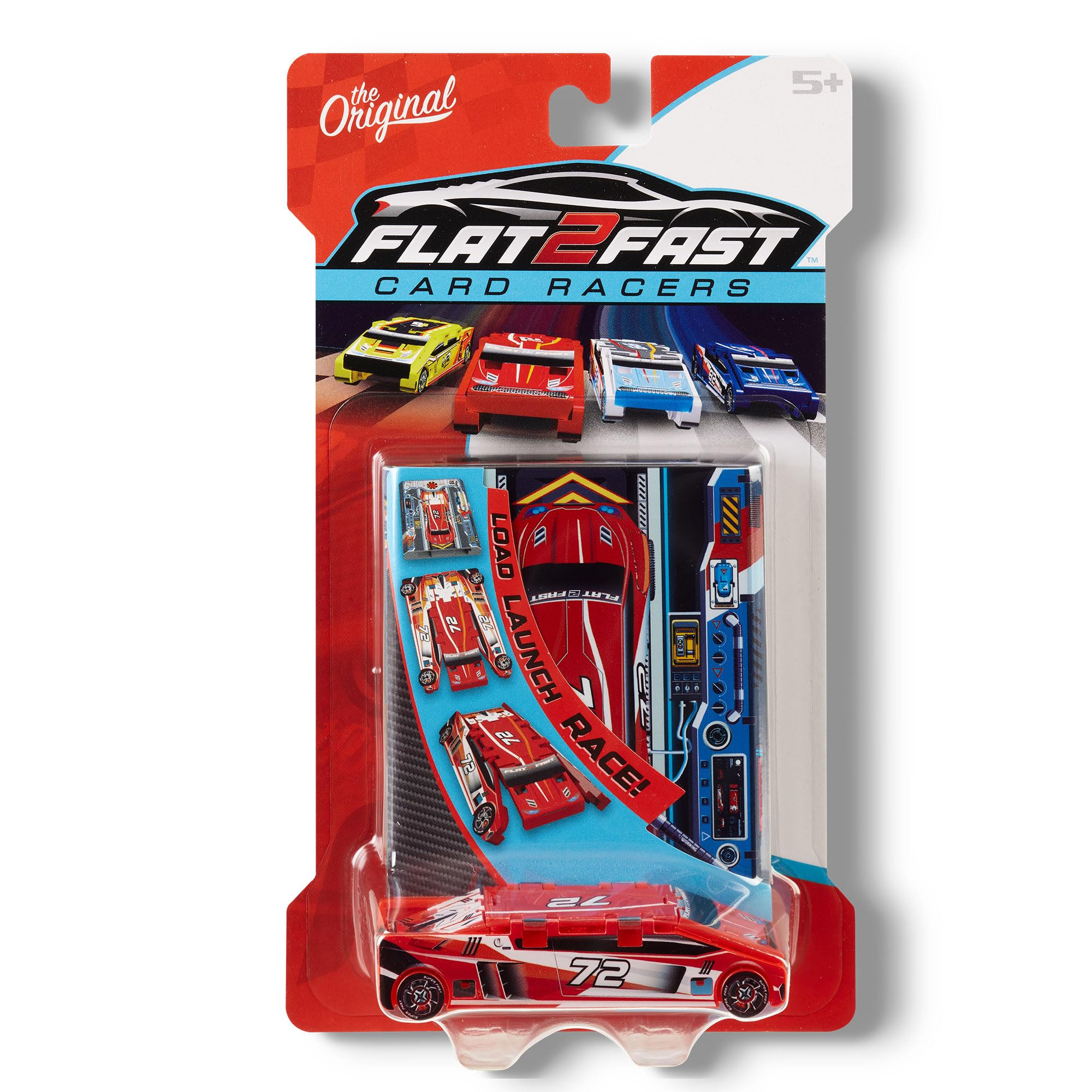 Red 72 Card Racer | Load, Launch, Race - Pocket-Sized Racecar Toy Ages 5 and up (Sold Each) | Amazon (US)