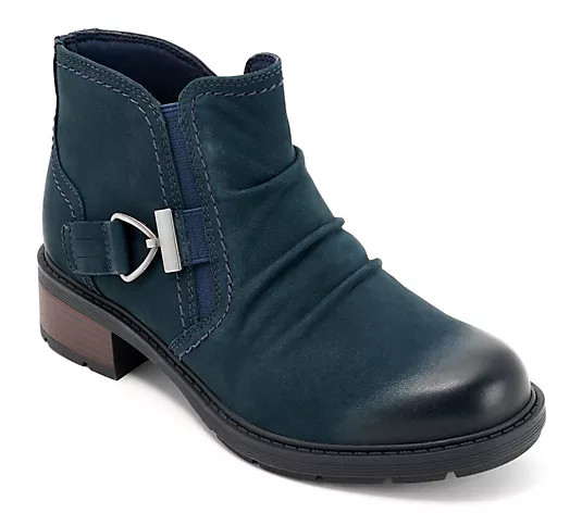 Clarks Collection Leather Ankle Boots - Hearth Clara | QVC