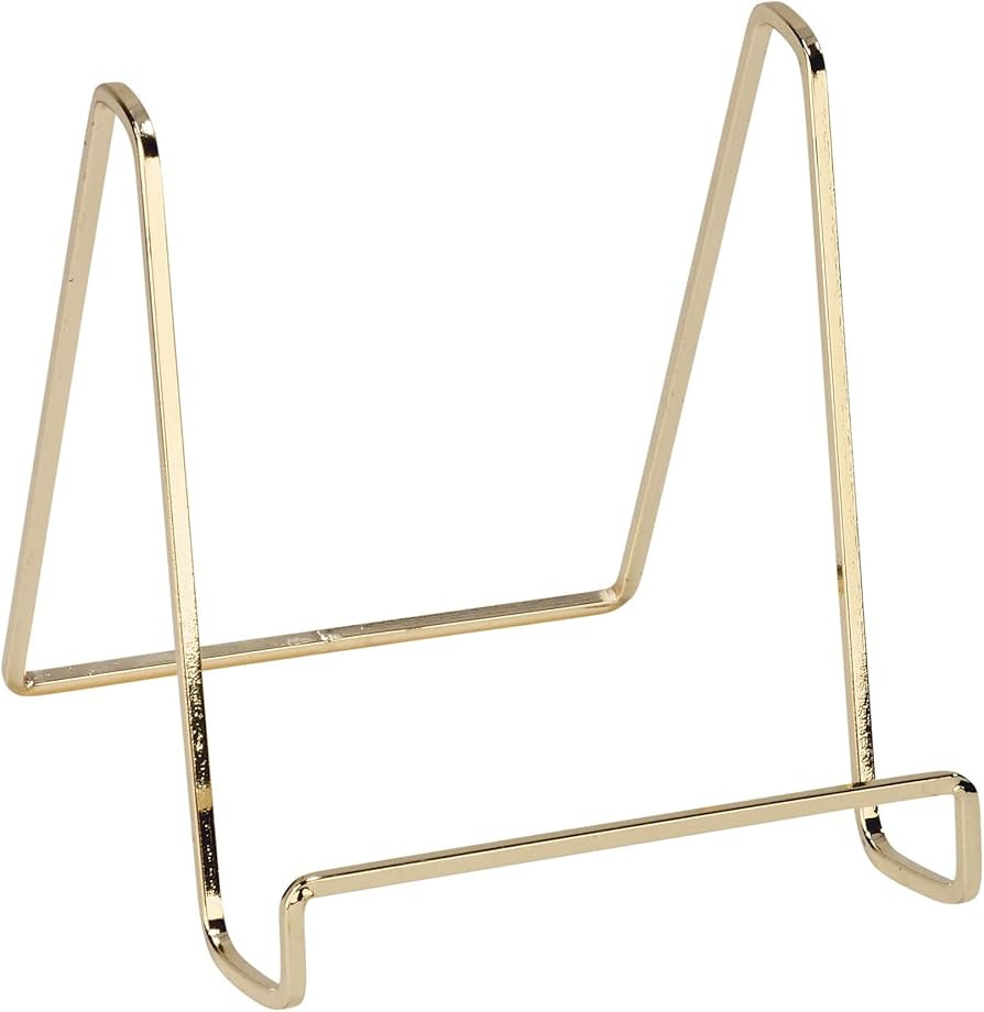 TRIPAR 6-Inch Metal Brass Plated Square Book Holder/Stand, Wire Mini Easel, Small Photo Stands fo... | Amazon (CA)