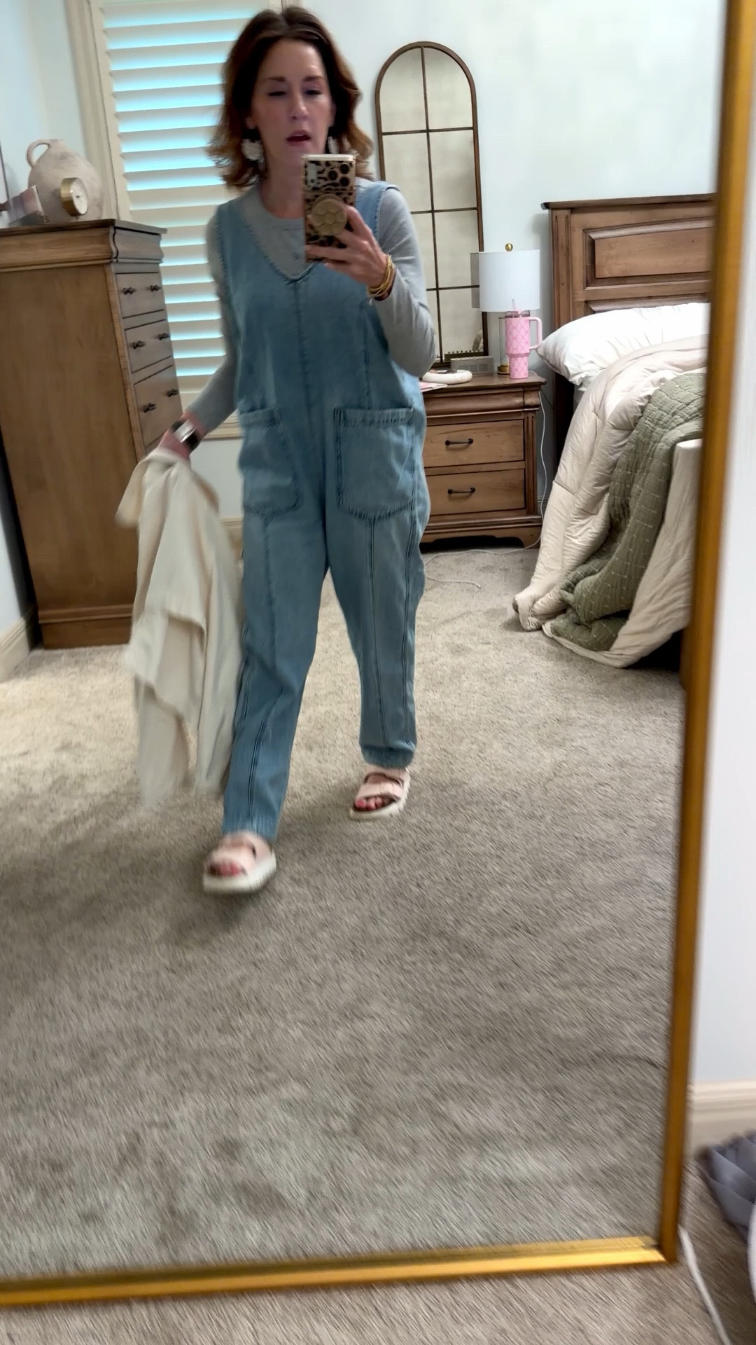 Love this romper from @Maurices 
& platform birks from @QVC 

Wearing a size small in all 

#LTKdayinmylife #LTKPetite #LTKOver40