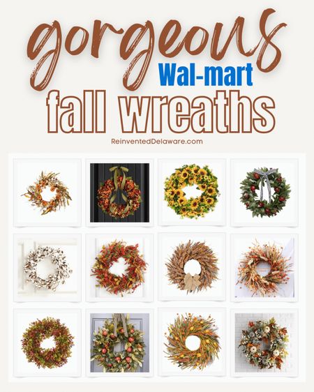 Walmart has the most beautiful wreaths for fall!

#LTKhome #LTKSeasonal #LTKunder50