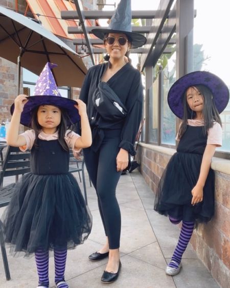 easy matching girl witch costumes 

size down on the tights unless extra tall! 
Age 6, size 130 tutu dress 
Age 4, size 110 tutu dress 


#LTKSeasonal #LTKHalloween #LTKHoliday