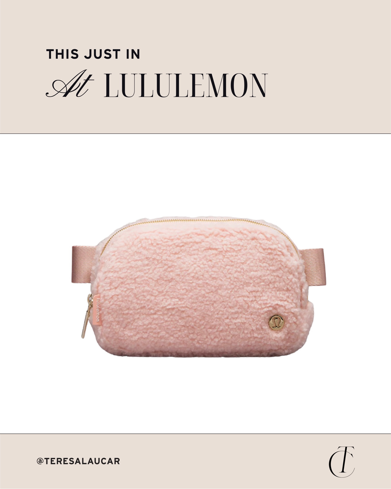 This just in at Lululemon: pink fleece belt bag 

Lululemon bag, Lululemon belt bag 

#LTKitbag #LTKfindsunder100 #LTKstyletip