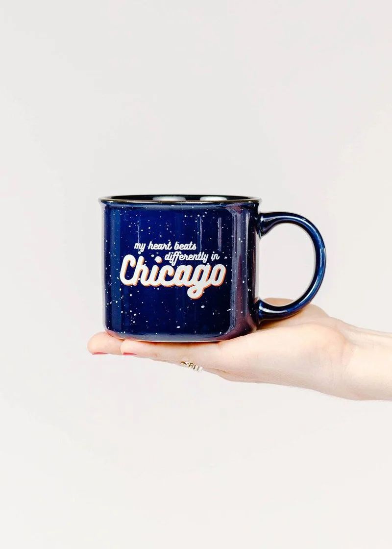 Heart Beats Differently In Chicago Campfire Mug - 13 oz | Alice & Wonder