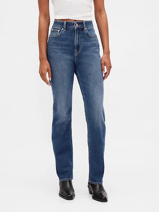 Curvy High Rise '90s Slim Straight Jeans | Gap (US)