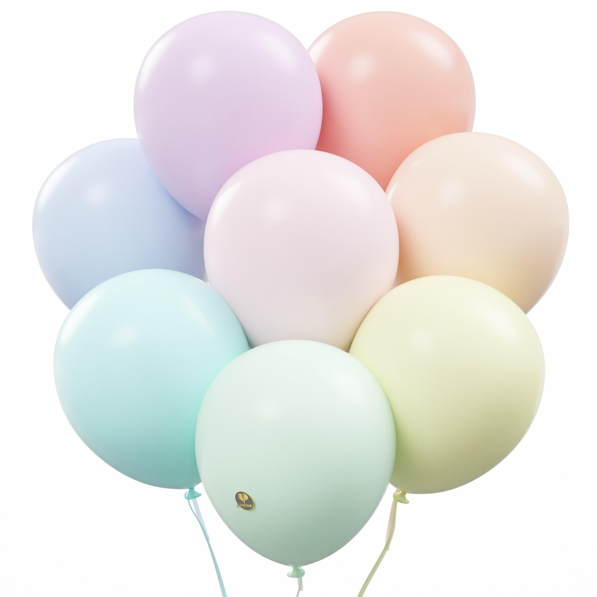 AFTERLOON® Biodegradable Balloons 24 pcs Pastel Assorted 12 Inch, Matte Color Thickened Extra St... | Amazon (US)