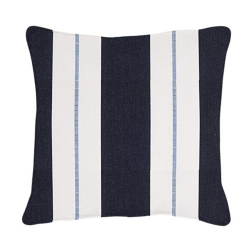Relate Stripe Sunbrella Outdoor Pillow | Ballard Designs | Ballard Designs, Inc.