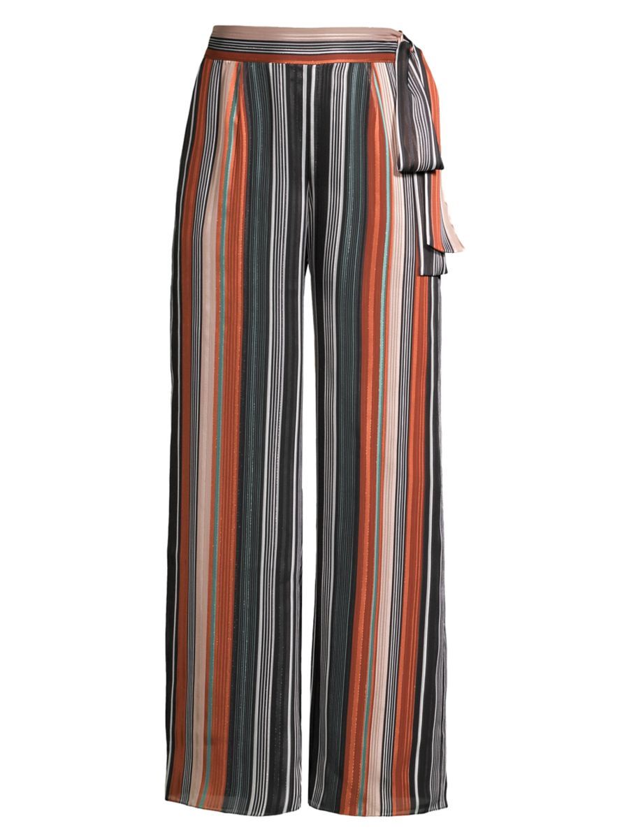 Vertical Stripe Wide-Leg Pants | Saks Fifth Avenue