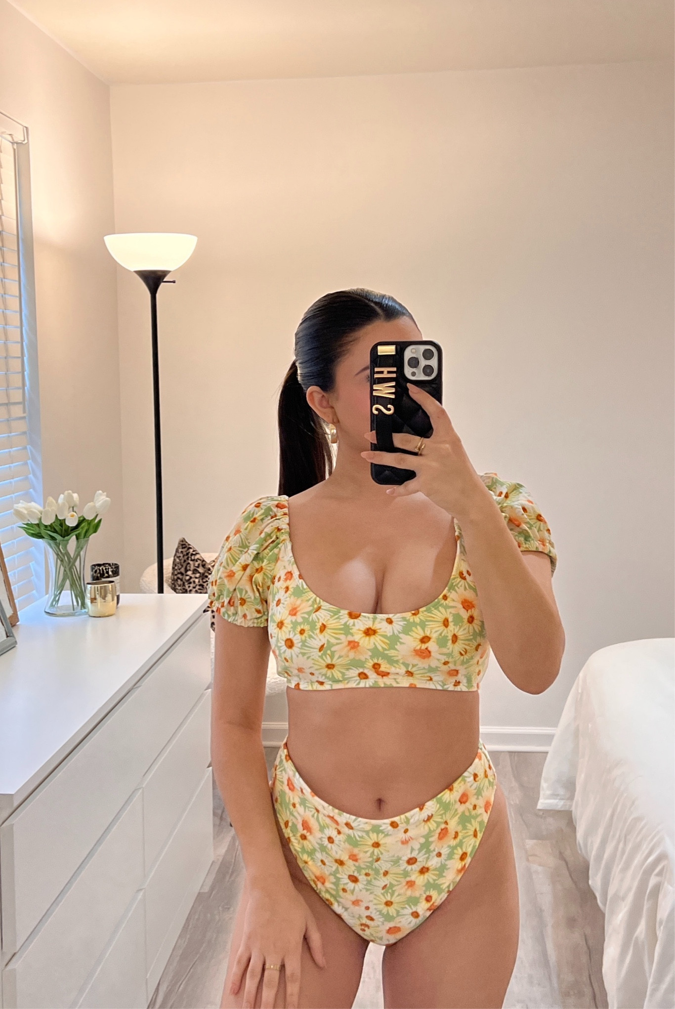 Puffer sleeve bikini sunflowers from target 

#LTKunder100 #LTKswim #LTKSeasonal
