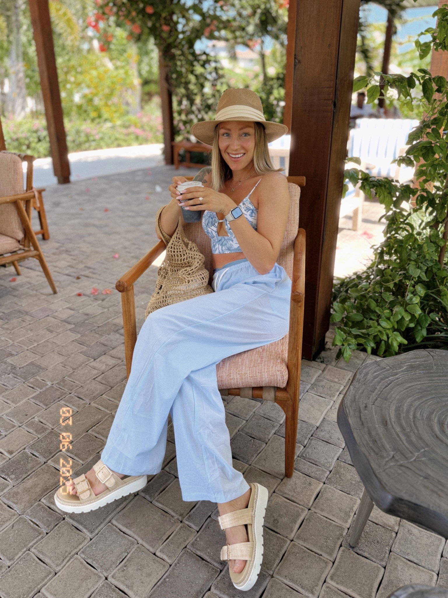 These Amazon linen pants are perfect for your next beach vacay! 🐚🌊 Wearing a size small. Bathing suit top is from Target & is my FAVE!!! Paired the top with high waisted aerie swim shorts (these are old) & the sandals are from Walmart!!! Runs TTS 🫶🏼

Target Style, Walmart Fashion, Summer Vacation Look, Vacation Style, Spring Outfits, Beach Dress, Vacay Style, Amazon Fashionn

#LTKFindsUnder50 #LTKSpringSale #LTKSeasonal