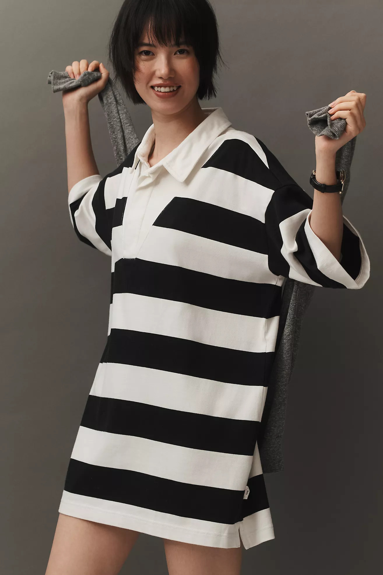 Daily Practice by Anthropologie Rugby Mini Dress | Anthropologie (US)