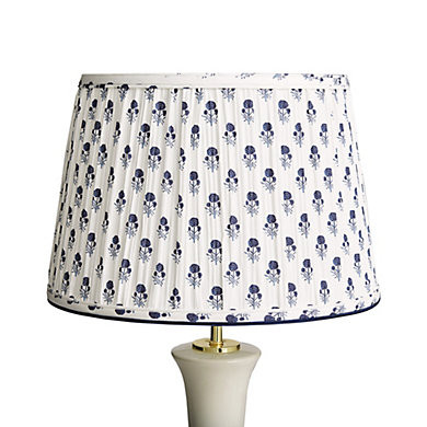 Limited Edition Anais Pleated Lamp Shade with Watercolor Floral Pattern & Handmade Design | Ballard Designs, Inc.