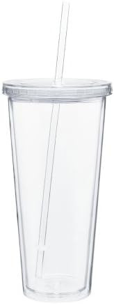 Simply Green Solutions Eco To Go Cold Drink Tumbler - Double Wall -20oz. Capacity - Clear | Amazon (US)