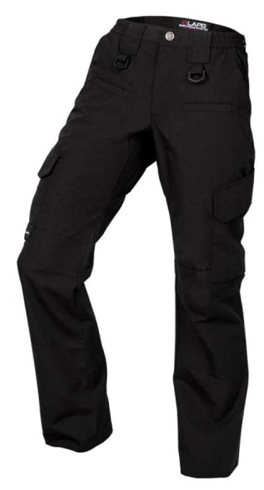 LAPG Women's Uniform Tactical Pants, Elastic Waistband, Mid Rise, Relaxed Fit, Durable Work Train... | Amazon (US)