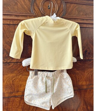 Edgehill Collection x Kristin Ellen Hockman Baby Boys 3-24 Months Archie Solid Rashguard & Floral... | Dillard's