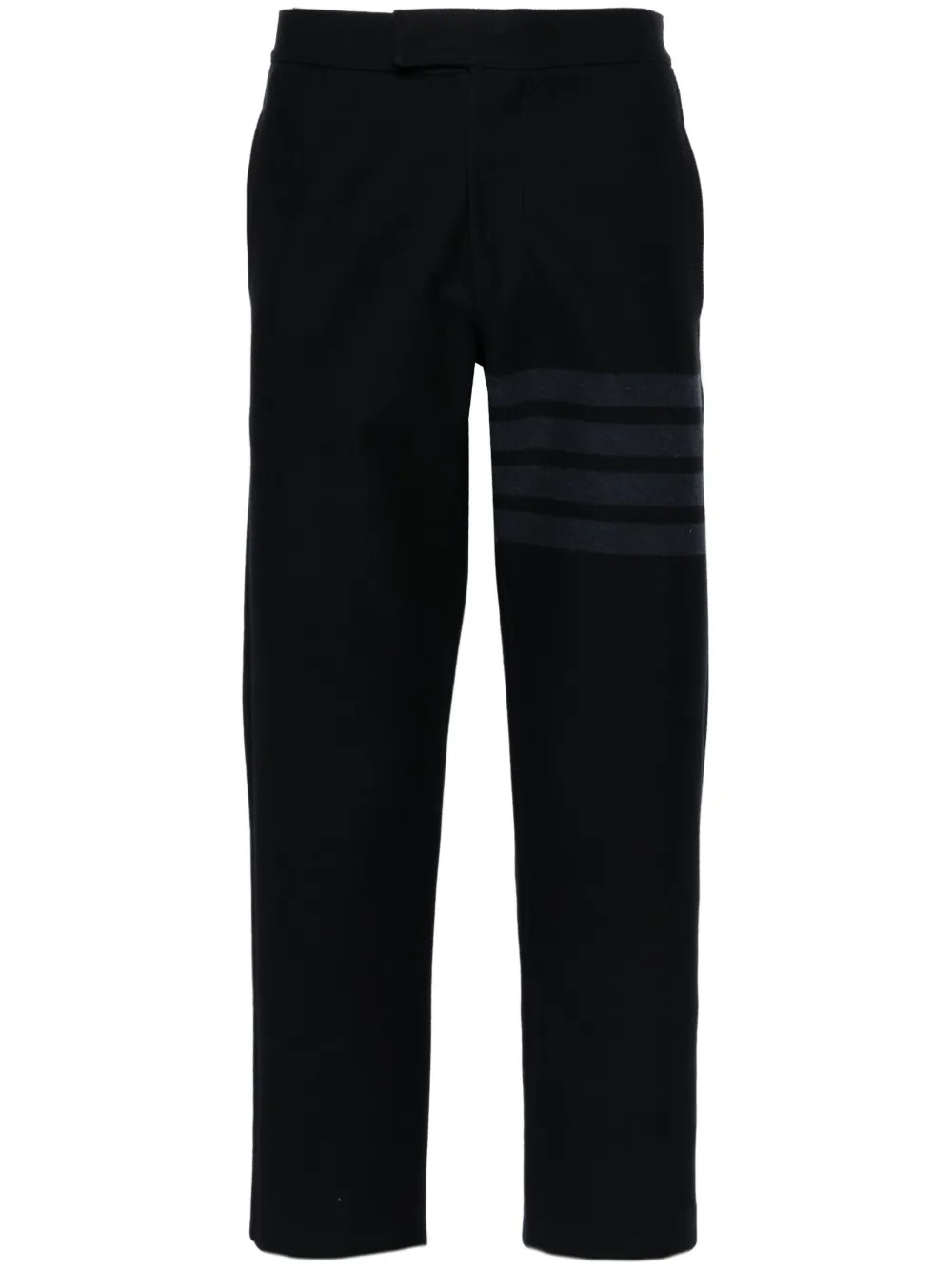 Thom Browne mid-rise Twill Tapered Trousers  | Blue | FARFETCH | Farfetch Global