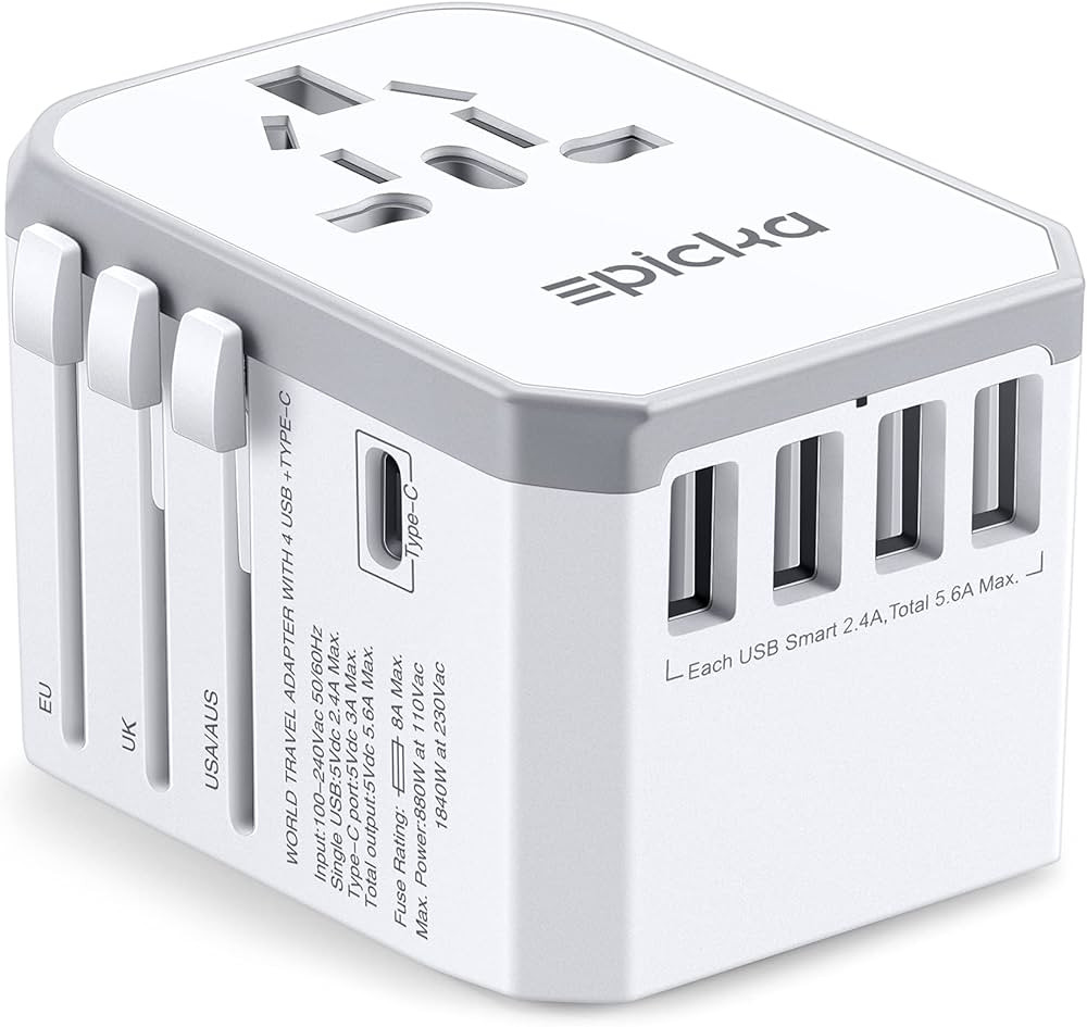 Universal Travel Power Adapter - EPICKA All in One Worldwide International Wall Charger AC Plug A... | Amazon (US)