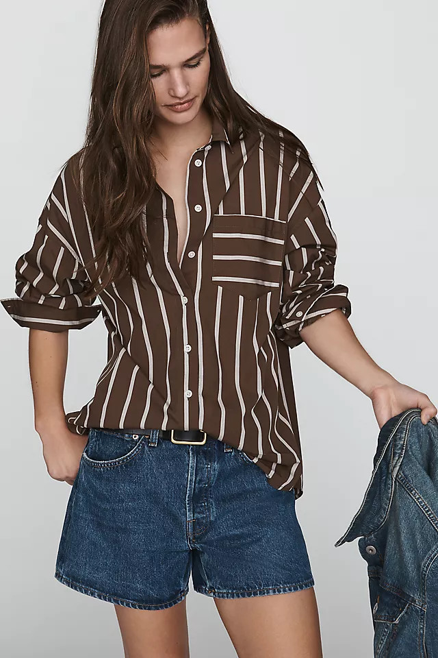 Favorite Daughter The Beau 100% Cotton Shirt | Anthropologie (US)