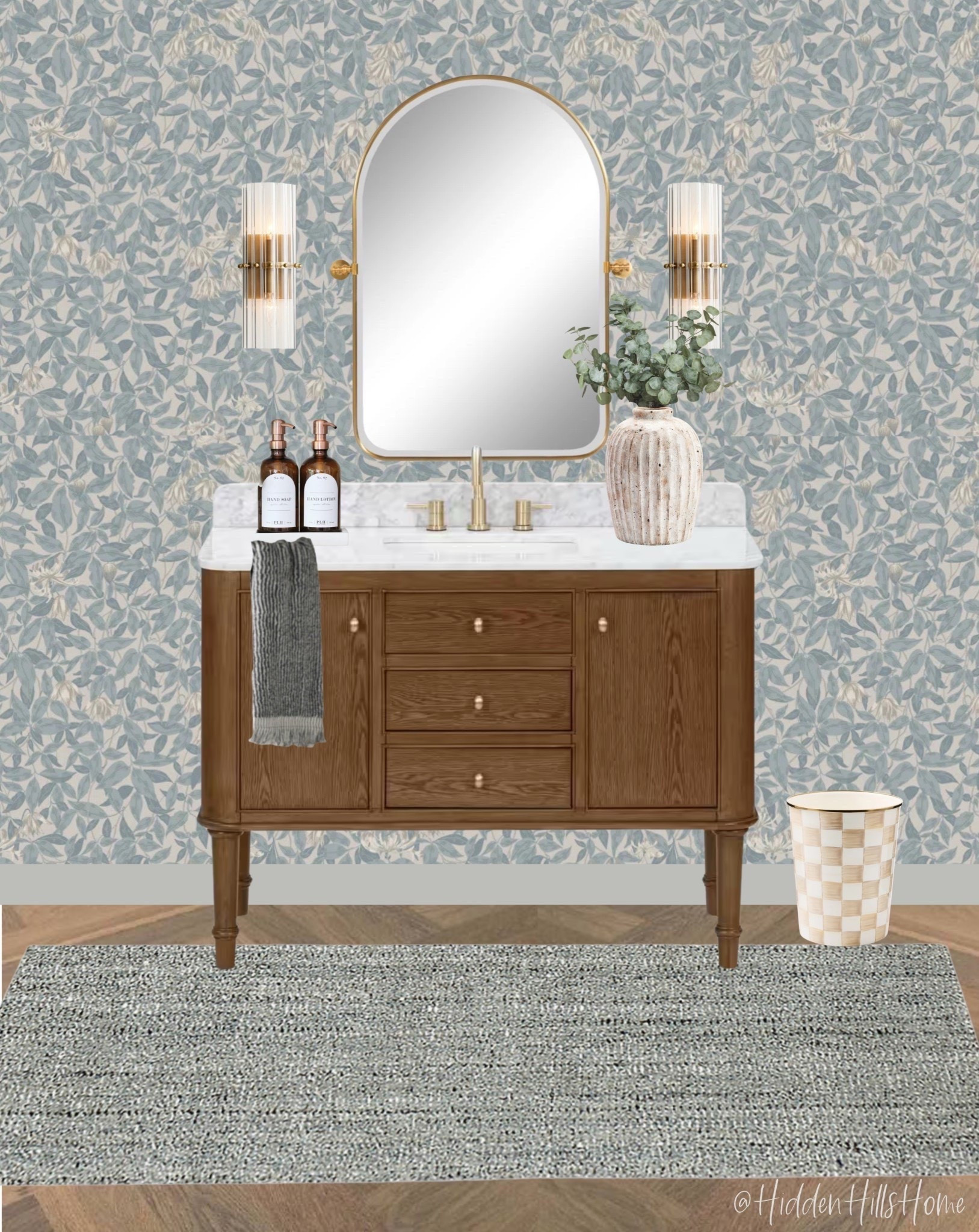 Bathroom decor ideas, bathroom mood board, bathroom vanity, home decor ideas, bathroom inspiration, powder bath, vanity mirror, home design #bathroom

#LTKSeasonal #LTKSaleAlert #LTKHome