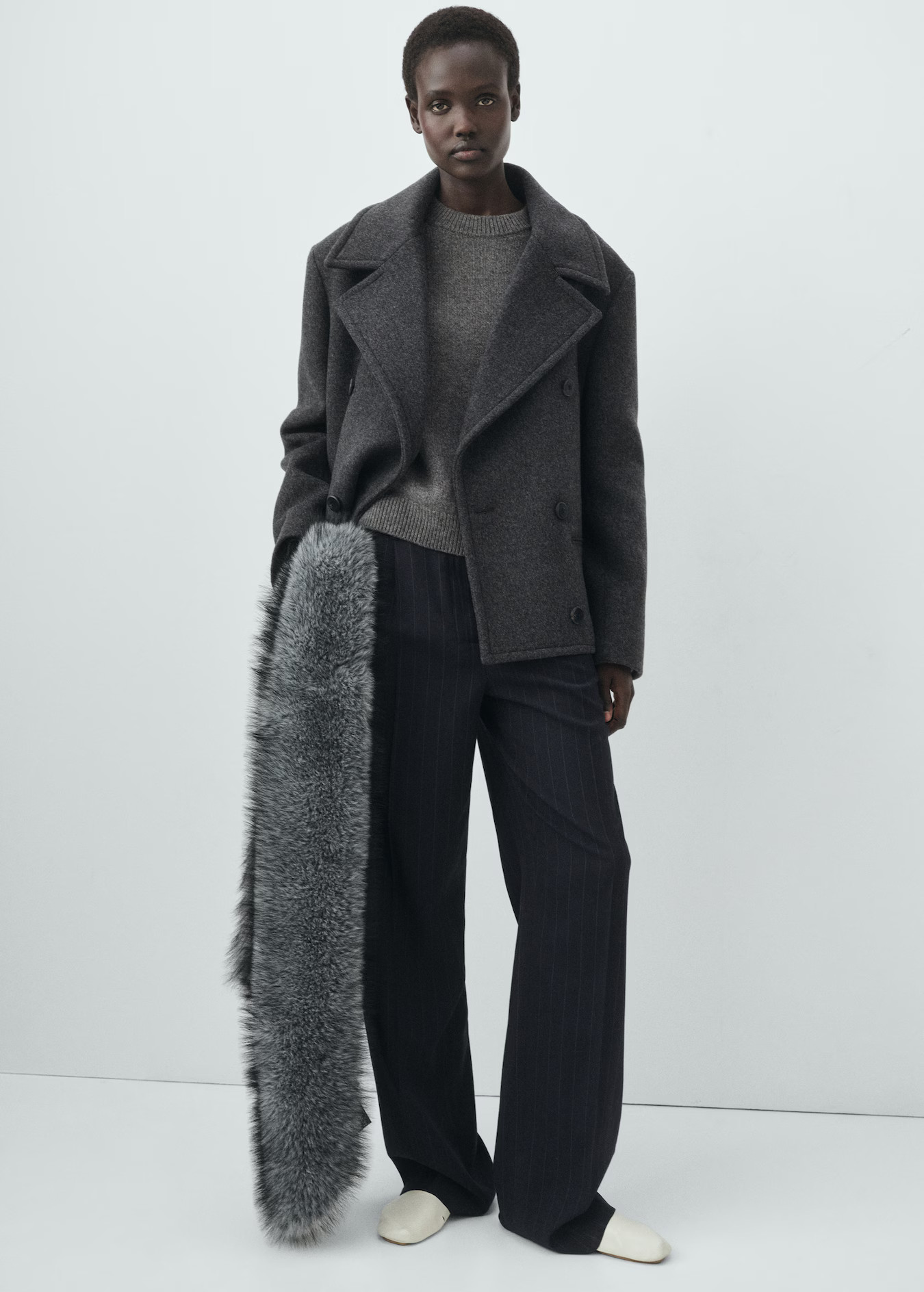 Double-breasted wool coat | Mango (US/MX/AU)