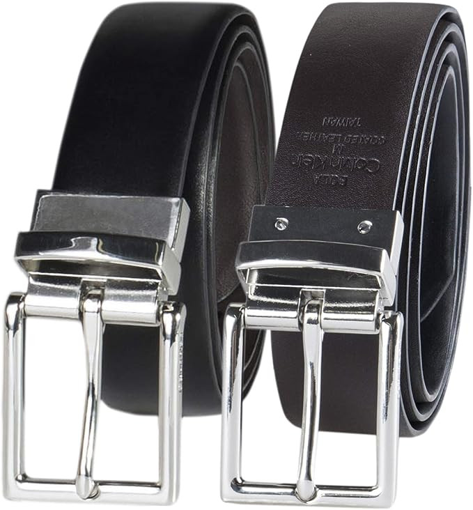 Calvin Klein Women's Two-In-One Reversible Dress Fashion Belt | Amazon (US)