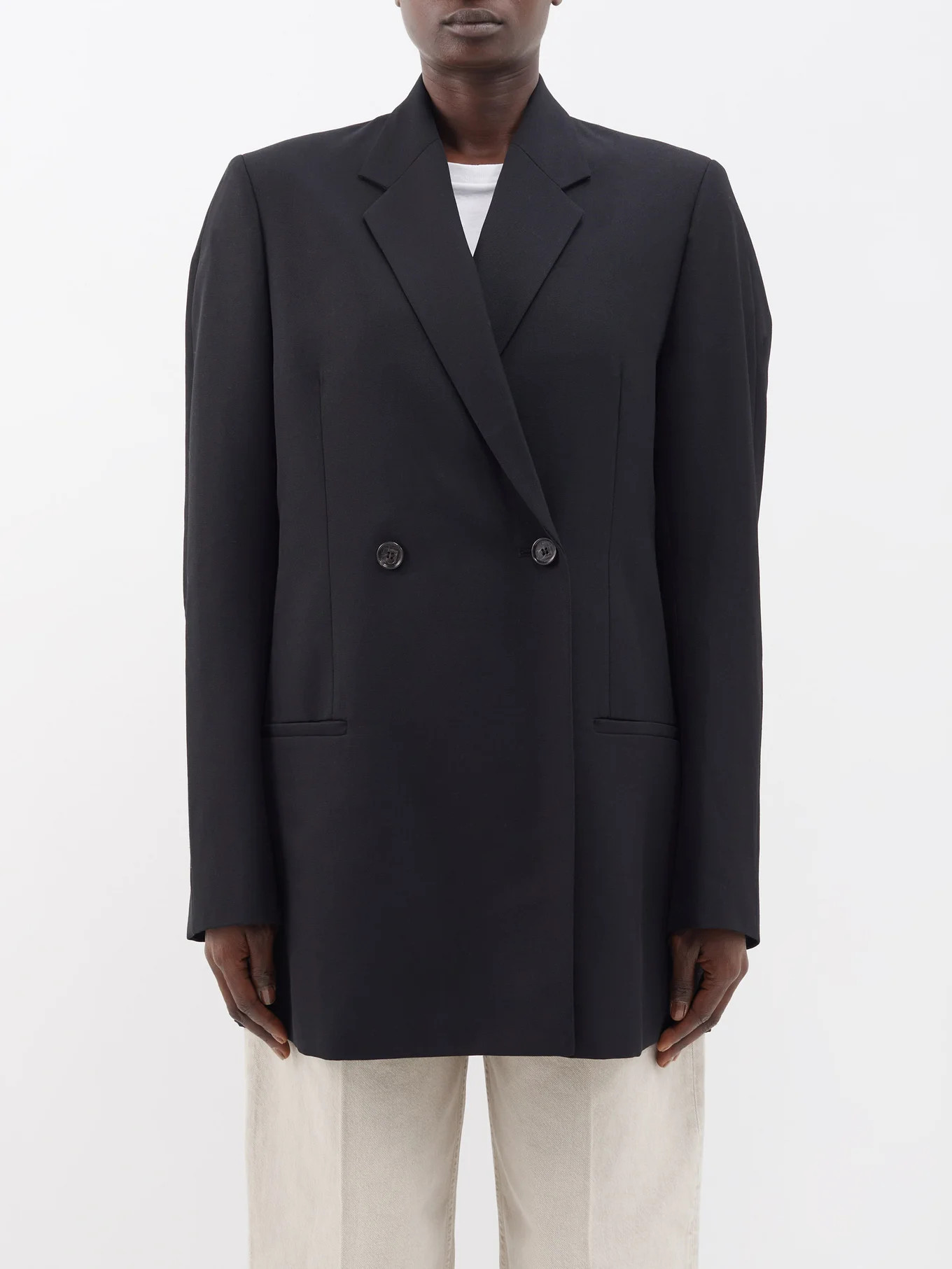 Double-breasted wool-twill blazer | Toteme | Matches (UK)