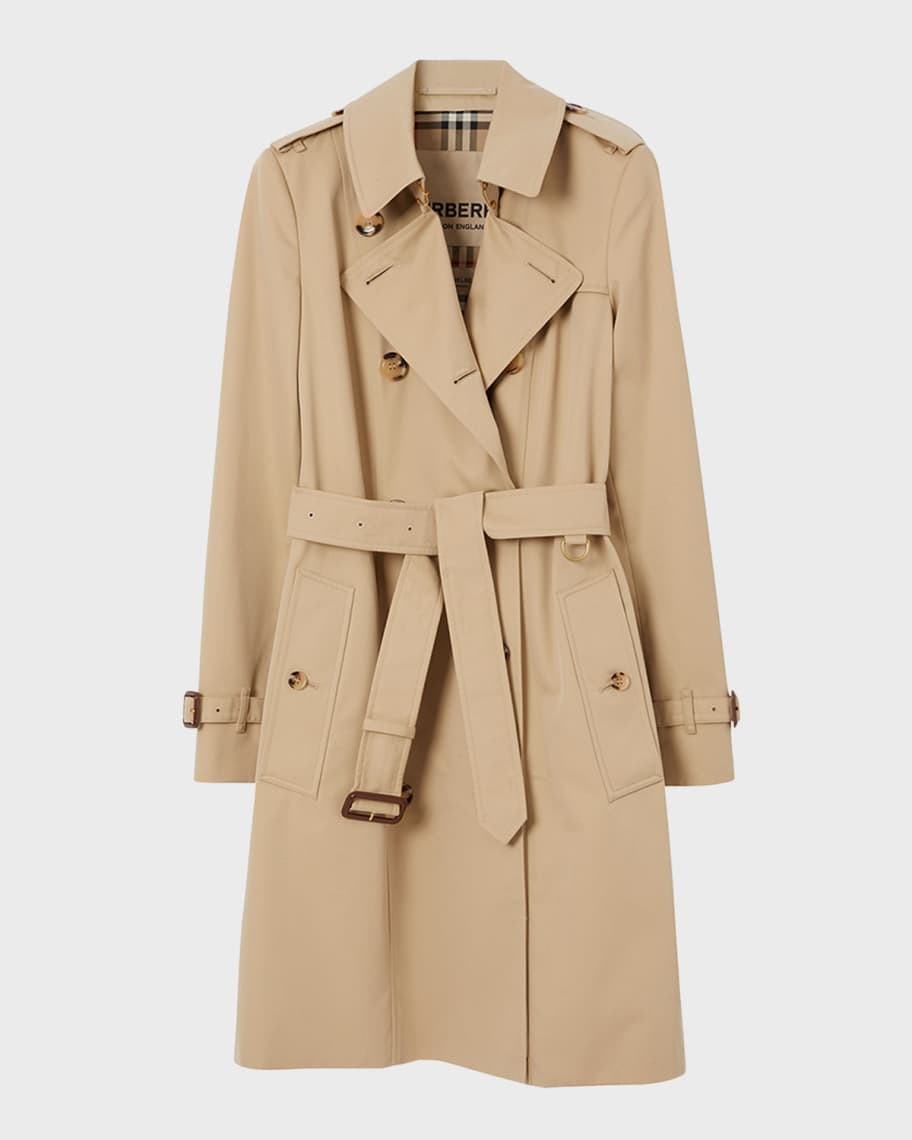 Chelsea Belted Double-Breasted Trench Coat | Neiman Marcus