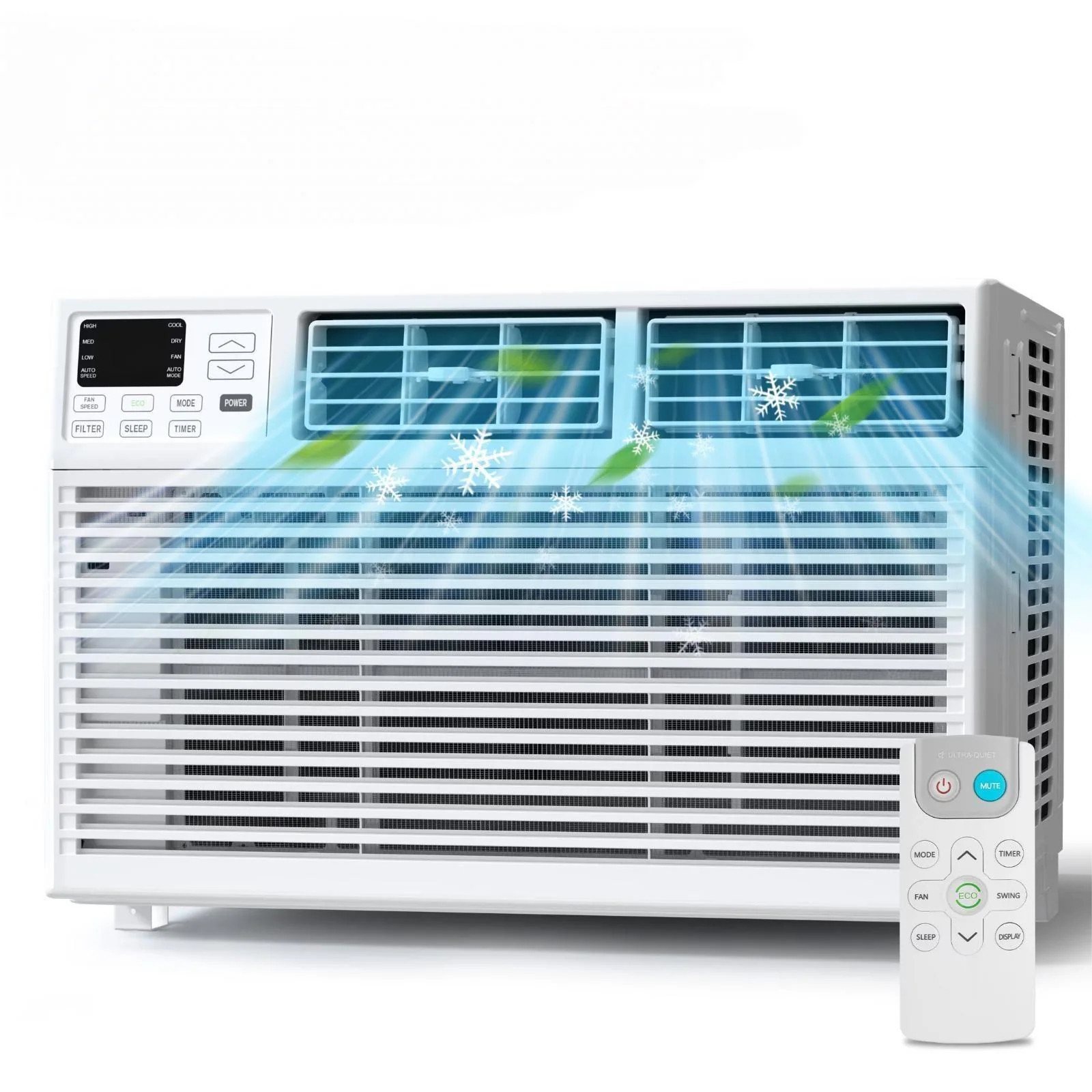 COWSAR Medium Room Window Air Conditioner , Remote Included ( 120-Volt , 12000-BTU ) in White | A8512W-12K | Lowe's