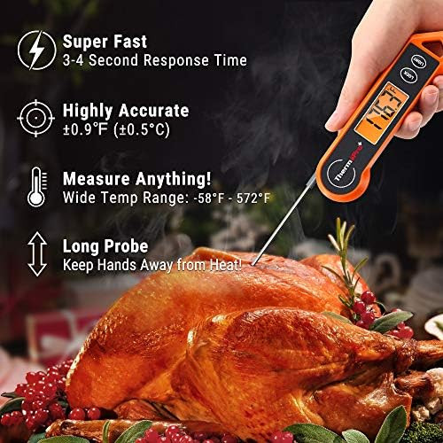 ThermoPro TP19H Digital Meat Thermometer for Cooking with Ambidextrous Backlit and Motion Sensing... | Amazon (US)