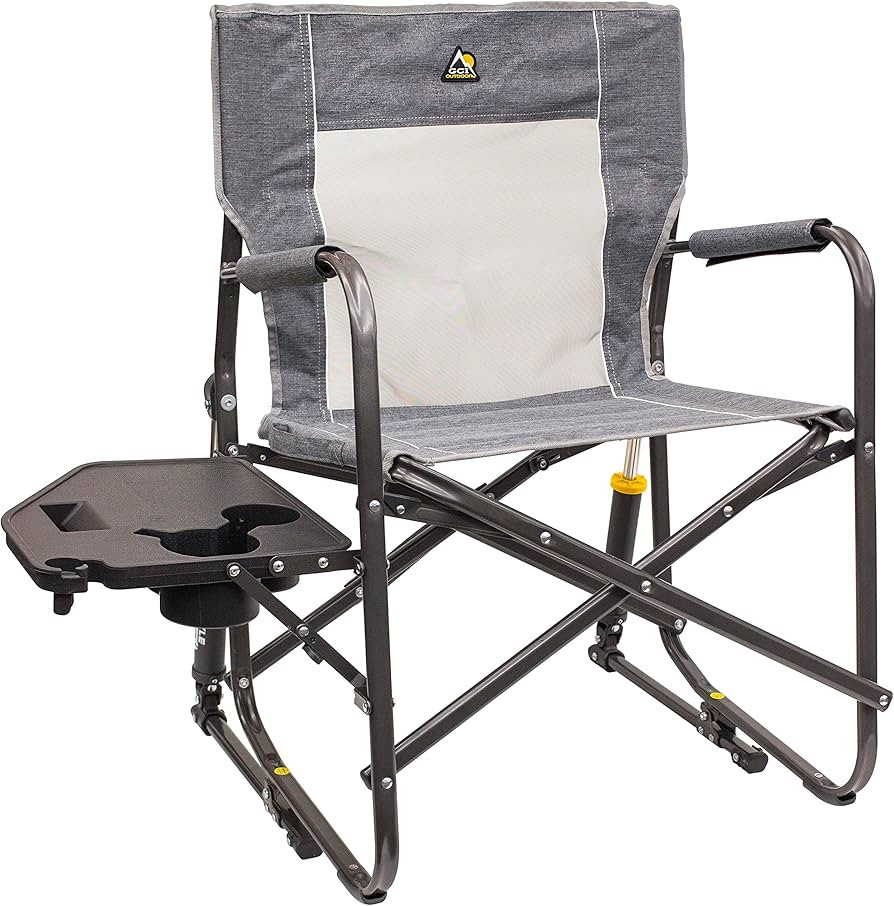 GCI Outdoor Freestyle Rocker Portable Folding Rocking Chair, Outdoor Camping Chair with Side Tabl... | Amazon (US)