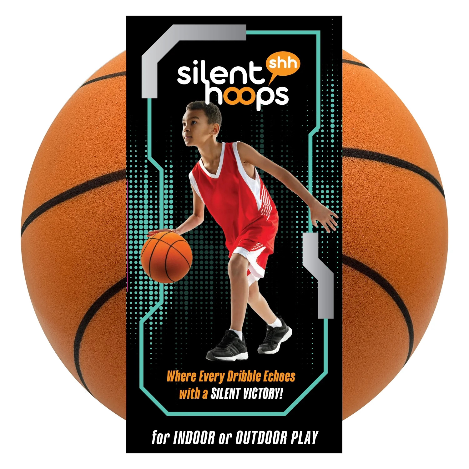 Supreme Silent Hoops Standard Size Indoor Basketball by Silent Hoops, Ages 3+ | Walmart (US)