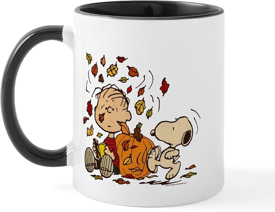 CafePress Fall Peanuts Mug 11 oz (325 ml) Ceramic Coffee Mug | Amazon (US)