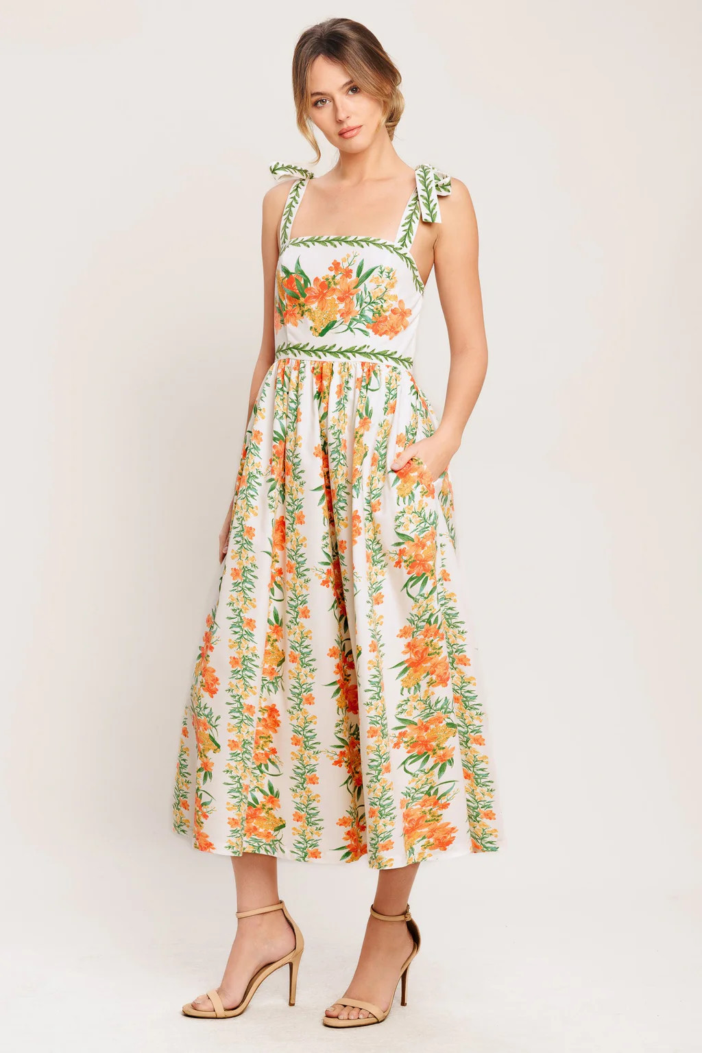 MARIGOLD BREEZE MIDI DRESS | Lady Black Tie