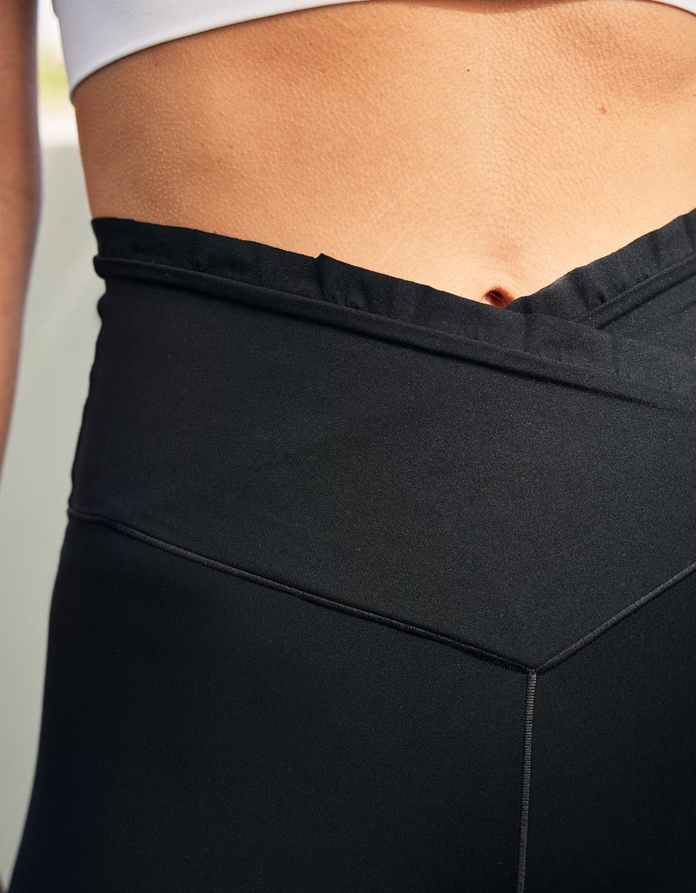 OFFLINE By Aerie Real Me Xtra High Waisted Crossover Ruffle Legging | American Eagle Outfitters (US & CA)