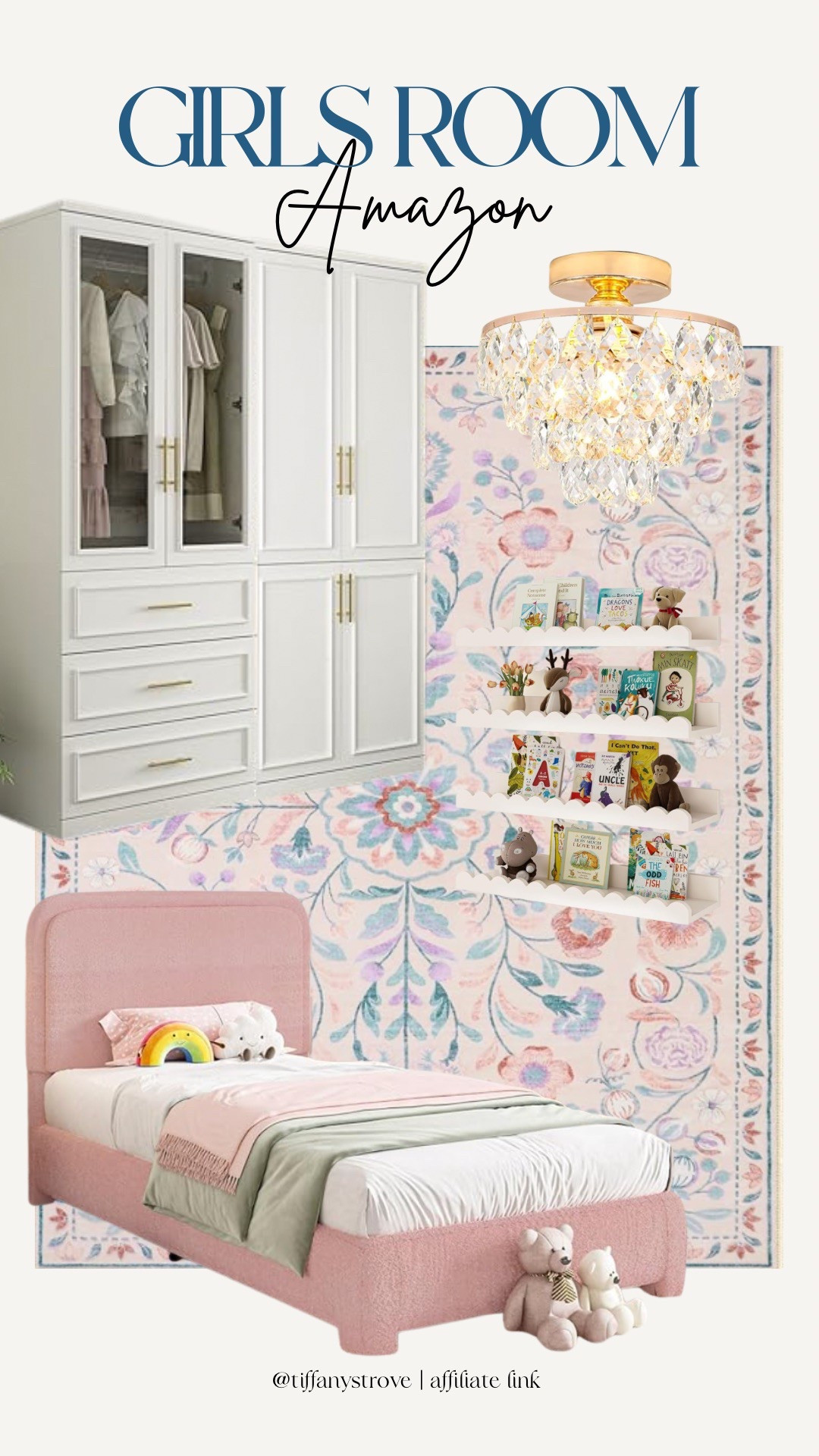 The cutest finds for my Callie girls toddler room. We have the pink bed frame and we love it! 

#LTKKids #LTKHome