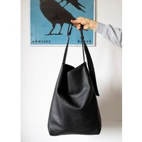 Foks Form Bi Bag 08, Minimal Leather Tote Bag, Handbag, Everyday | Etsy (US)