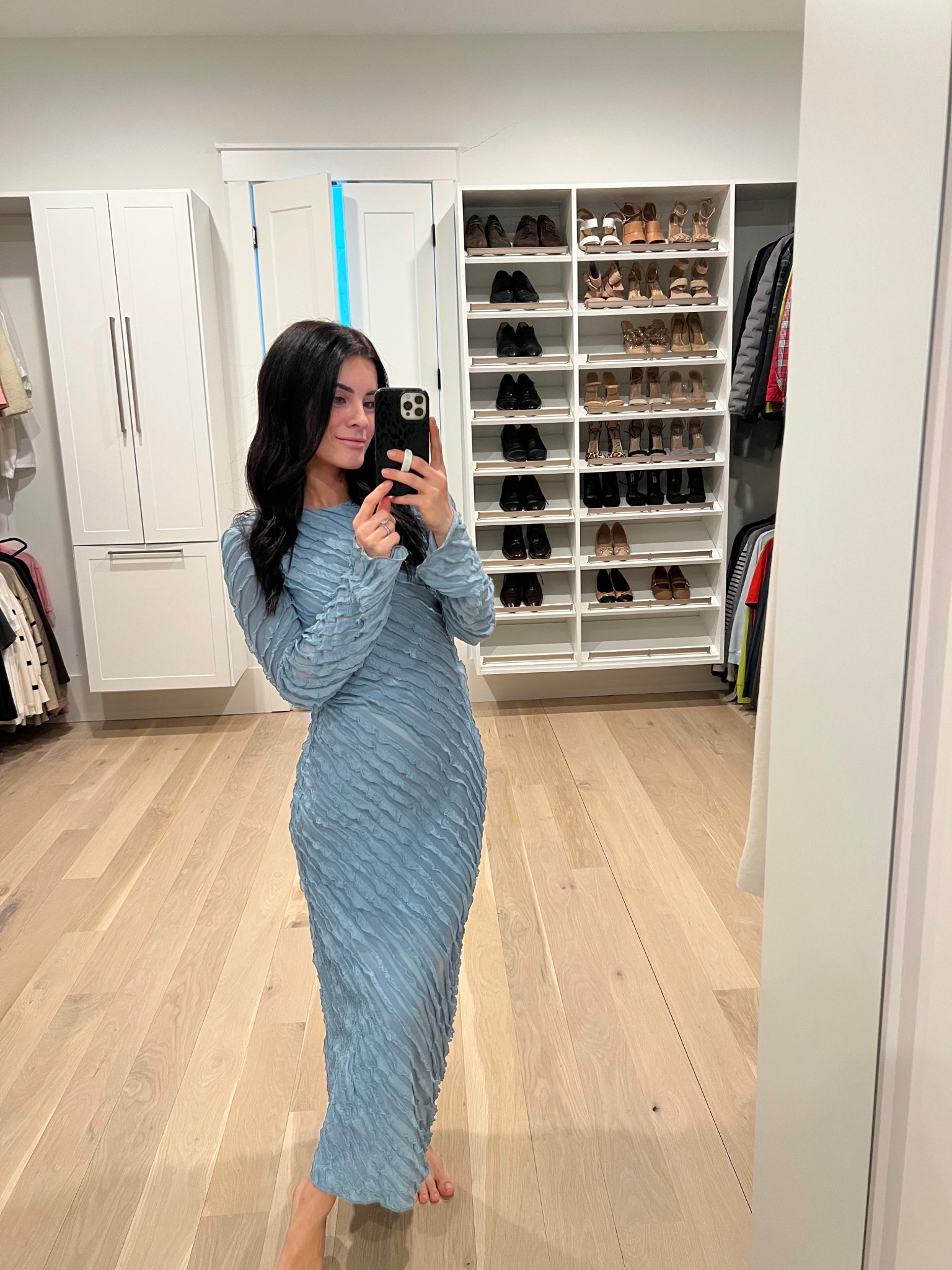 Blue ruffle dress. Sunday best. Easter dress. Wearing xs (5’4”) 

#LTKPetite #LTKSpringSale #LTKmomlife