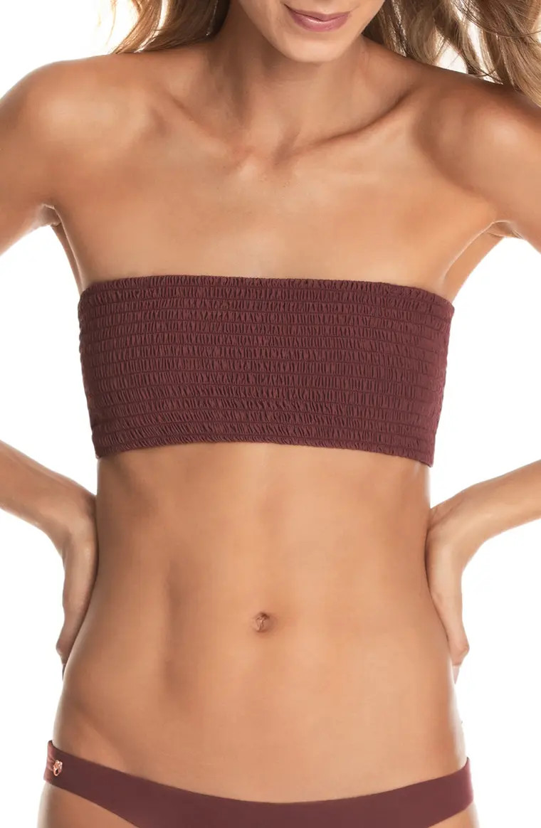 Crimson Circus Reversible Bandeau Bikini Top | Nordstrom
